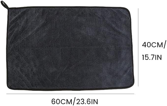Shiny Microfiber Wipes Bath Shower Cleaning Cloths, 23.62 X 15.75 Inches, Super Absorbent Microfiber Bath Drying Towels, for Bathroom, Car and Home Toilet (1pcs)