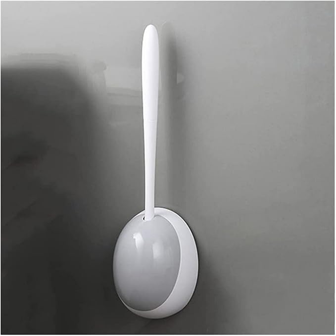 Toilet Brush for Bathroom Silicone Brush Holder Cleaning Tool Home Cleaning Brush for Toilet Bathroom Accessories Set Bathroom Toilet Brush Holder (Gray) (Gray)