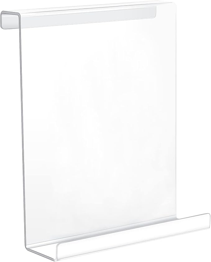 Jetec Treadmill Book Holder, Clear Acrylic Reading Rack for Treadmill Tablet Rack Universal Holder Tablet Magazines Books for Gym Exercising(9 x 11 x 3.5 Inches)