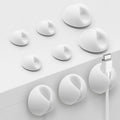 SmiLife Phone Charger Cord Holder, Mini Cable Clips Wire Organizer, Cable Management for Desk, Office and Nightstands, 9 PCS