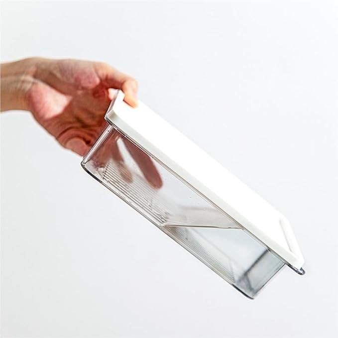 Food Storage Container Refrigerator Fresh-Keeping Storage Box Sealed Frozen Box Storage Household Portable Sub-Package Box Kitchen Refrigerator Food Organizer (Color : Clear, Size : A)