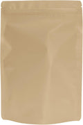 100PCS Smell Proof Resealable Pouch Bags,ULIFESTAR Aluminum Foil Flat Food Storage Bag,Sealable Pcsaging Zipper Pouches with Tear Notches for Pcsaging Lipgloss,Jewelry,etc(16 * 24cm/6.3 * 9.45",Gold)
