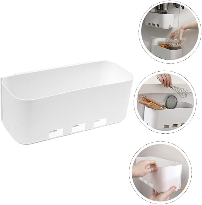 Unomor Apartment Decor Wall-Mounted Storage Rack Drawer Type Storage Organizer Hanging Shelves Garage Shelves