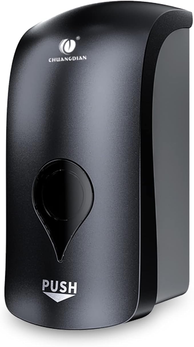 Manual Foam Soap Dispenser, 35oz (1000mL) Commercial Refillable Foaming Soap Dispenser-Dark Grey, CHUANGDIAN | ABS, Wall-Mount, Bathroom Commercial Foaming Soap Dispenser