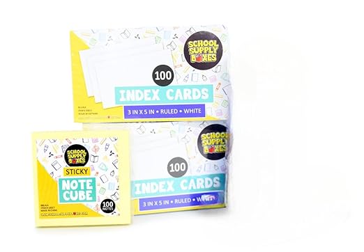 School Supply Boxes | High School Bundle (1 Box) | Back to School Essentials Kit for Students & Teachers | Includes 1" Binders, College-Ruled Notebooks, Highlighters, Markers, & More