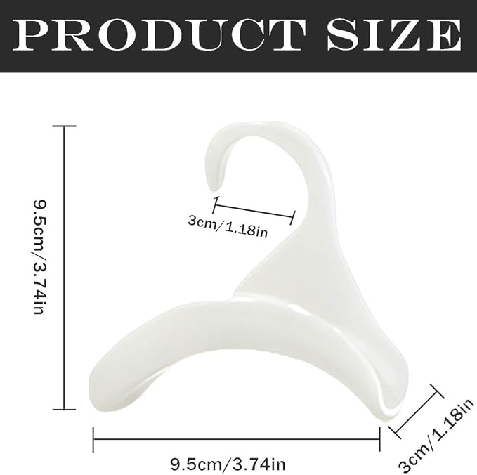 16 Pcs Purse Hanger Hook Acrylic White Bag Organizer Tote Hanger Closet Organizer Storage for Storing Tie Handbags Belt Tote Bag Satchels(White)