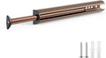 Valet Rod 14-Inch，Tenovel Pull-Out Closet Clothes Closet Hanging Rod, Rust-Free Closet Hanging Clothes Hat Rack Rod (Mounting Screws Included)-Rose Gold