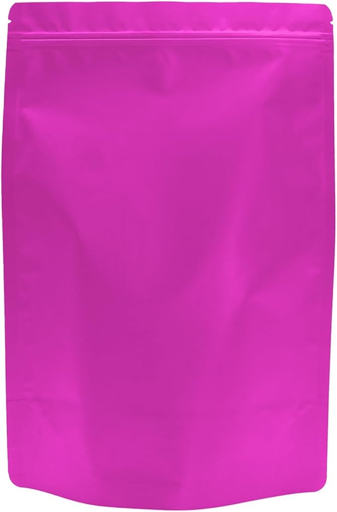 50PCS Smell Proof Resealable Pouch Bags,ULIFESTAR Aluminum Foil Flat Food Storage Bag,Sealable Pcsaging Zipper Pouches with Tear Notches for Pcsaging Lipgloss,Jewelry,etc(20*30cm/7.87*11.81",Purple)