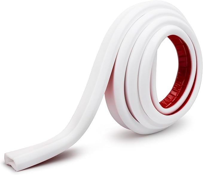 TV Cord Hider – Flexible Wall Cord Cover Slim Design Silicone Cable Raceway - Self Adhesive, Cut to Size Design for Hiding Wires on Wall - Clean Home Setup Cable Concealment (White, 10 Feet)