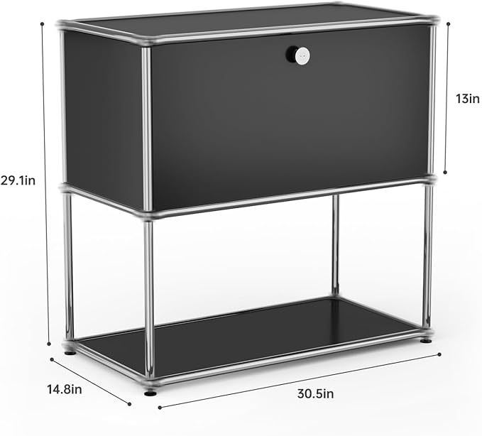 Modern Storage Cabinet Sideboard Versatile Free-Standing Organizer Cabinets for Home Office, Living Room, Bedroom, Kitchen, Garage