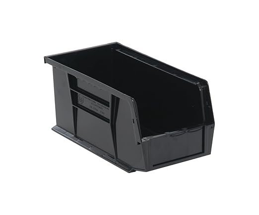 Quantum Storage Systems Ultra Stack & Hang BIN Black 10-7/8in x 5-1/2in x 5in