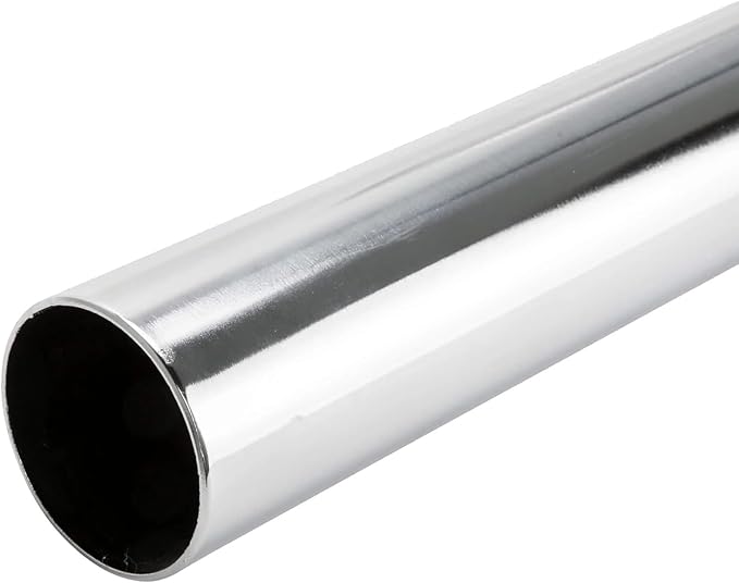 72" HEAVY DUTY Round Closet Rod | 32mm Diameter | Polished Chrome Clothes Pole | 1 Pack