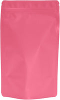 100PCS Smell Proof Resealable Pouch Bags,ULIFESTAR Aluminum Foil Flat Food Storage Bag,Sealable Pcsaging Zipper Pouches with Tear Notches for Pcsaging Lipgloss,Jewelry,etc(12*20cm/4.72*7.87",Pink)