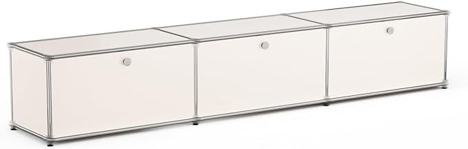 Modern Storage Cabinet White E Versatile Free-Standing Organizer for Living Room, Bedroom, and Home Office Décor