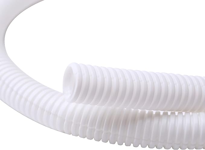 Alex Tech 50ft - 1/2 inch Split Wire Loom Tubing - White