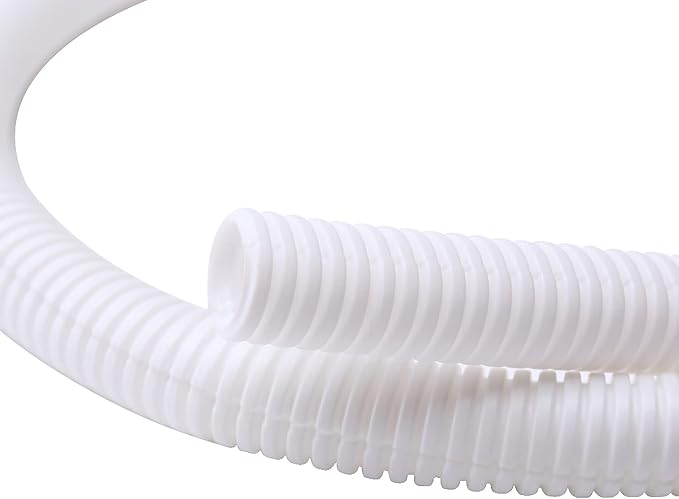 Alex Tech 25ft - 1/2 inch Split Wire Loom Tubing - White