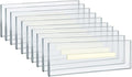 Azar Displays, 122018, Adhesive Clear Acrylic Wall Sign Holder Display, Landscape Frame for Posters, Flyers, Art, Business, School, Nameplates & Doorway Signs, 10 Pack, 8.5" x 2.5"