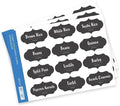 Pantry Labels – 60 Preprinted Easy to Apply Pantry Labels for Containers, Waterproof and Dishwasher Safe Labels, Organize Jar, Spices, Canister, for Kitchen Organization