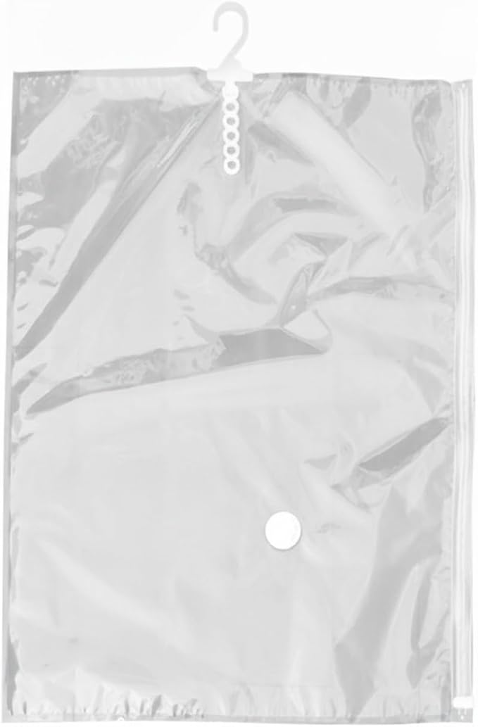 Hanging Vacuum Storage Bags for Closet, Clear Compression Garment Covers for Coats & Suits, Space Saving Organizer (1 Pack)