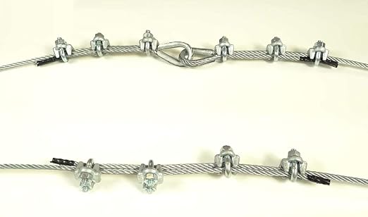 Wire Rope Clamp 5/16 inch 10 Pack Zinc Plated - Wire Rope Clip - Wire Cable Clamps