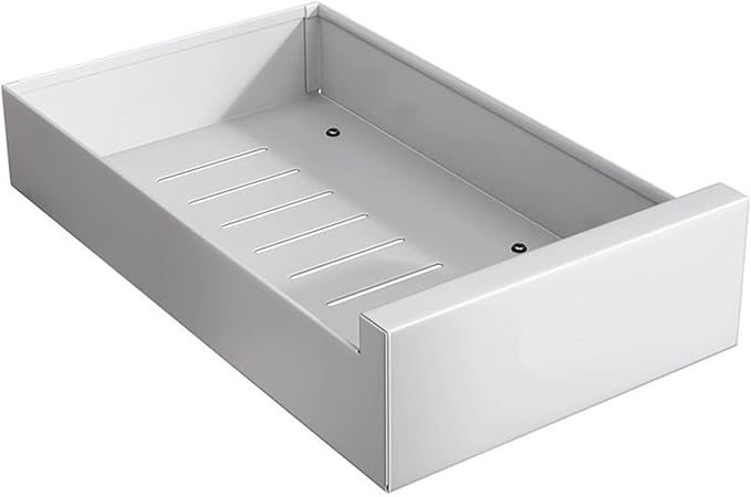 Pull Out Cabinet Storage Basket,Pull Out Wardrobe Storage Box,Stackable Detachable Baskets,for Kitchen Office Wardrobes Cupboard Storage(43x40x8cm)