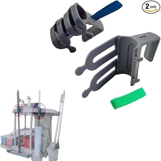 Broom and Mop Organizer for Cleaning Cart Wall Hanging Broom Holder with Hooks Tool Holder for Garage Garden Tool Rack Mop Holder Wall Mount Broom Hanger for Home Kitchen Bathroom