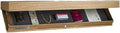 Wall Hanging Storage Box Rectangle Sturdy Durable Wood Hidable Double Layer Storage Case for Bedroom Living Room Office(wood)
