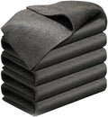 Fliwos Thickened Magic Cleaning Cloth, 2026 Upgrade Reusable Streak Free Cleaning Cloths, Microfiber Cleaning Rags, Multipurpose Lint Free Glass Wiping Towels for Kitchen, Window, Cars (5, 12×16 in)