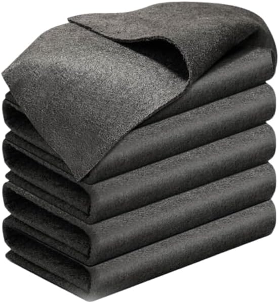 Fliwos Thickened Magic Cleaning Cloth, 2026 Upgrade Reusable Streak Free Cleaning Cloths, Microfiber Cleaning Rags, Multipurpose Lint Free Glass Wiping Towels for Kitchen, Window, Cars (5, 12×12 in)