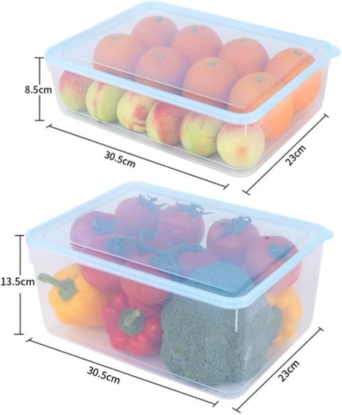 Food Storage Container Kitchen Transparent Food Preservation Box Can Be Heated And Frozen Sealed Box With Lid Refrigerator Storage Box Kitchen Refrigerator Food Organizer ( Color : Clear , Size : 8L )