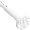 MEXAU White Shower Curtain Rod 40-78 Inch Adjustable 1.26 Inch Diameter Tension Curtain Rod No Drill, Tension Rod for Window, Bedroom, Bathroom, Outdoor, Room Divider