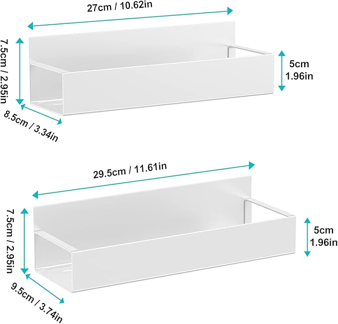 Vetacsion Metal Magnetic Book Shelf For Whiteboard, 2 Pack Magnetic Shelves For Classroom