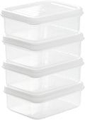 Fruit Storage Containers for Fridge, Bacon Container for Refrigerator, 4PCS Frozen Meat Box Good Sealing Food Grade Refrigerator Storage Container Food Preservation Organizer Box