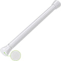 White Tension Rods 16 to 26 Inch Tension Curtain Rod Small Tension Rods Adjustable Curtain Rod Spring Curtain Rods No Drilling Expandable Pressure Spring for Closet Kitchen