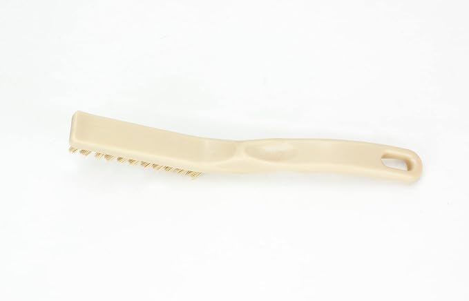SPARTA Detail Brush Grout Brush, Crevice Brush with Hanging Hole for Bathroom, Kitchens, Countertop, Plastic, 9 Inches, Tan