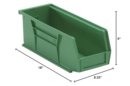 Quantum Storage Systems Ultra Stack & Hang BIN Ivory 18in x 8-1/4in x 9in