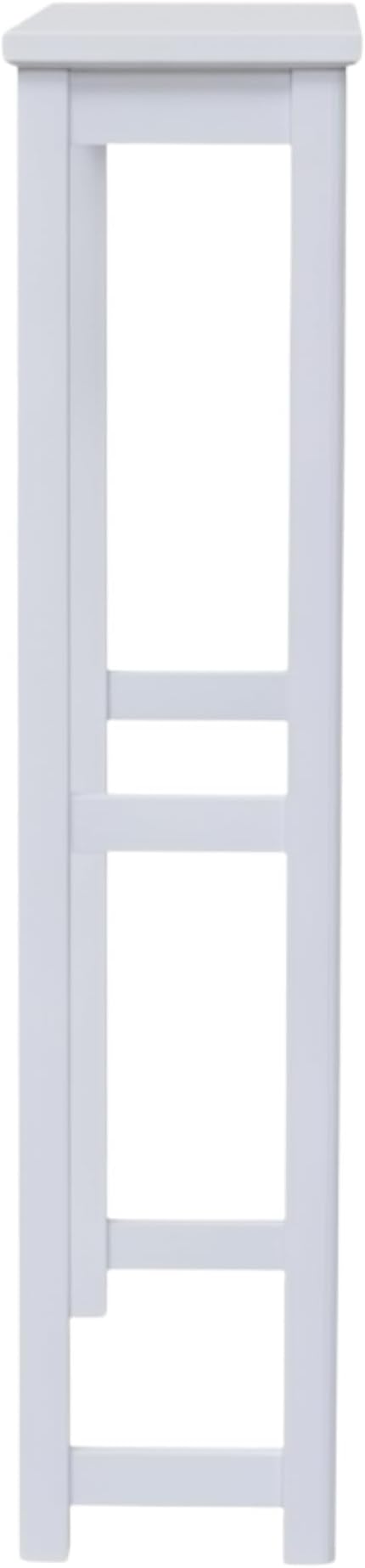 Alaterre Dorset Over the Toilet Storage Shelf, White, 27" W x 37" H | Bathroom Organizer Shelf, Space Saver Over Toilet Storage Rack, Freestanding Open Shelf, Modern, Easy Assembly