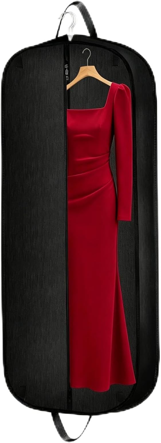 Limoomil Heavy Duty Waterproof Garment Bag for Travel, Tear Resistance Suit Bag for Men Travel for Suits, Tuxedos, Coats, Uniform. 54 inch