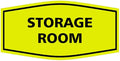 Signs ByLITA Fancy Storage Room Sign (Yellow/Black) - Large 5 Pack