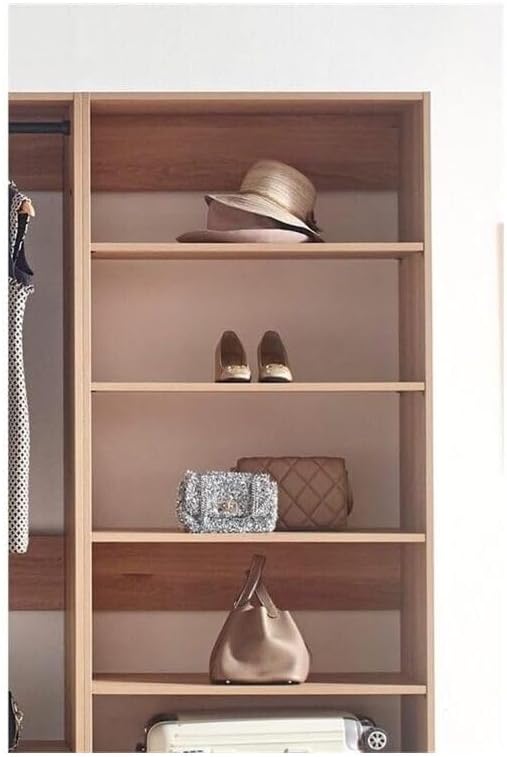Maykoosh Closet System Organizer - Customizable Walk-in Wardrobe Storage Oak/Model ABE 3 Closet