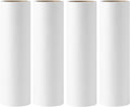 6.3 inch Large Lint Roller Refills for Pet Hair Extra Sticky Roller Refills 6.3 in Long Handle Lint Roller Replacement for Floor Carpet Couch Clothes (Pack of 4)