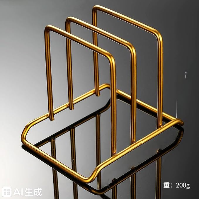 Stainless Steel Cutting Board Organizer, (Gold)