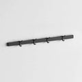 Modern Aluminum Wallmount Organizer, 32.3" Rail with Adjustable 4 Hooks, Wall Rail (Ivory) (Ivory, 32.3" Rail with 4 Hooks)
