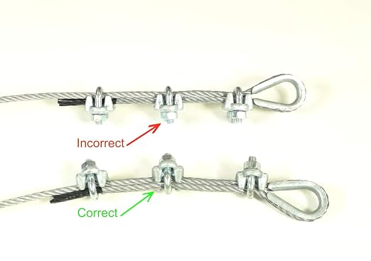 Wire Rope Clamp 5/16 inch 10 Pack Zinc Plated - Wire Rope Clip - Wire Cable Clamps