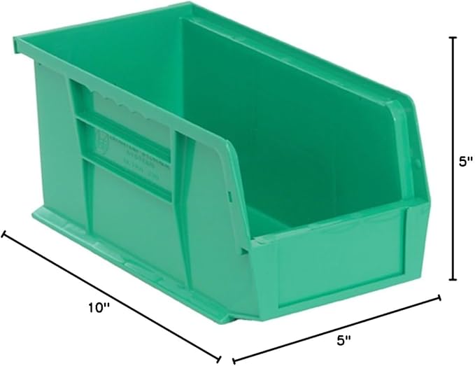 Quantum Storage QUS230 Ultra Stack and Hang Bins - 10-7/8" x 5-1/2" x 5" - 12 Pack