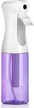 VIGOR PATH Continuous Mist Purple Spray Bottle 200ml Fine Mist for Hair | Aerosol Free Reduces Hand Fatigue Salon Refillable Lightweight Cleaning