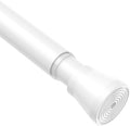 1 Pack Spring Tension Rods 30-64IN, 7/8 Inch Diameter White No Drill Spring Loaded Adjustable Extendable, Small Short Tension Curtain Rod for Windows Kitchen Doorway Closet Cupboard
