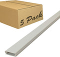 Electriduct Medium Latching Cable Raceway (500 Series) - 5 Feet - Beige | 5 Sticks (25 Feet Total)