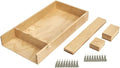 Rev-A-Shelf Customizable Drop-In Kitchen Drawer Organizer Kit for Large Utensils, Knick Knacks, & Cutlery Organization w/Adjusdable Clips, LD-4CT15-1