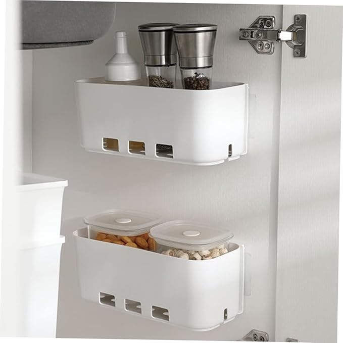 Unomor Apartment Decor Wall-Mounted Storage Rack Drawer Type Storage Organizer Hanging Shelves Garage Shelves